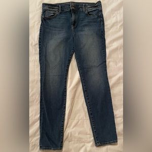 Kut from the Kloth high rise toothpick skinny jeans size 16.